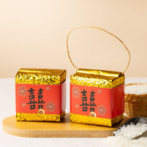 婚禮桌上禮推薦，精緻金色喜米米磚，附提繩設計，質感送禮首選